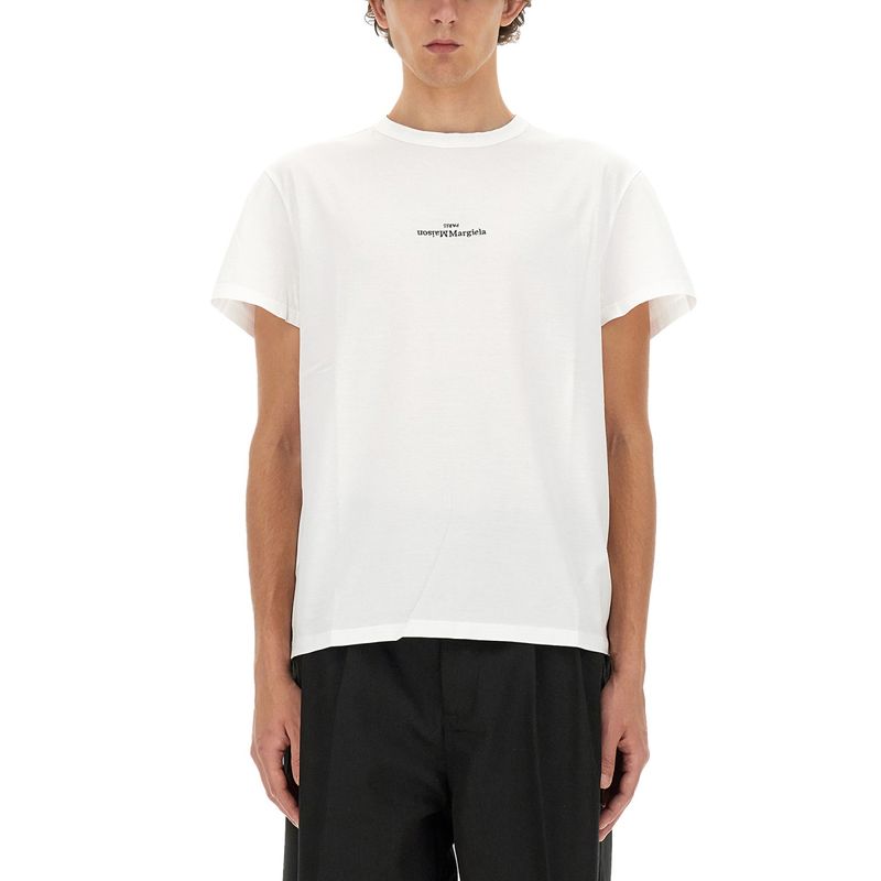 Maison Margiela Men Distorted Logo T-Shirt